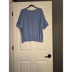 Dokotoo Loose Fitting Boxy Crew T Shirt Xl Light Blue Nwt